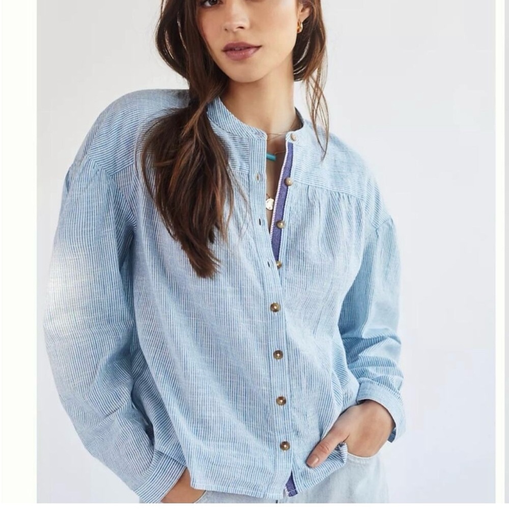Pilcro Light Blue Button-Down Shirt